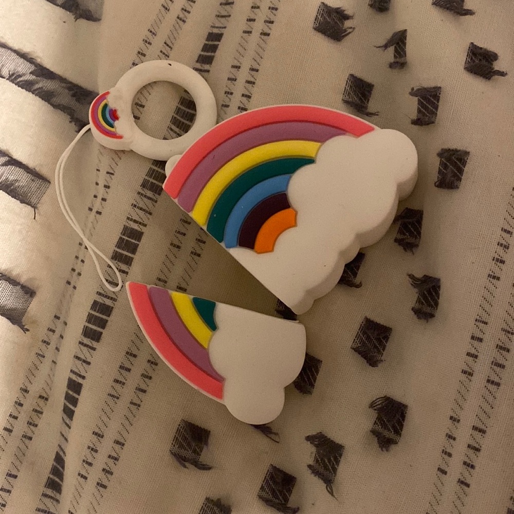 Silicone Rainbow Airpod case